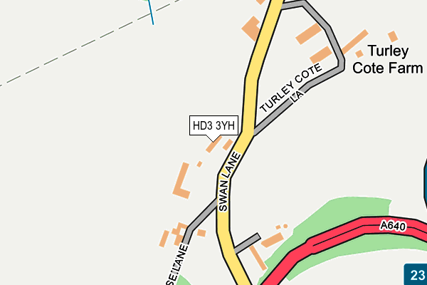 HD3 3YH map - OS OpenMap – Local (Ordnance Survey) HD3 3YH map - OS OpenMap – Local (Ordnance Survey)