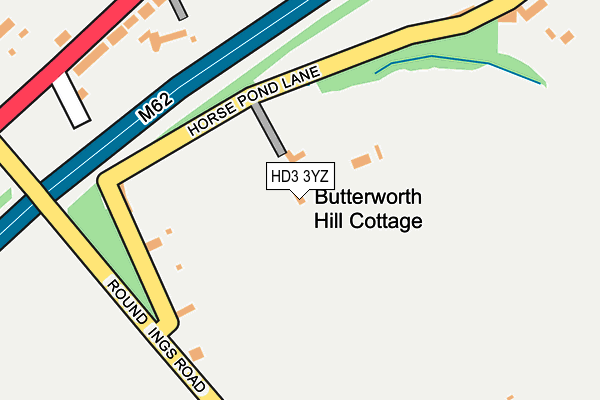 HD3 3YZ map - OS OpenMap – Local (Ordnance Survey) HD3 3YZ map - OS OpenMap – Local (Ordnance Survey)