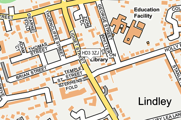 HD3 3ZJ map - OS OpenMap – Local (Ordnance Survey) HD3 3ZJ map - OS OpenMap – Local (Ordnance Survey)