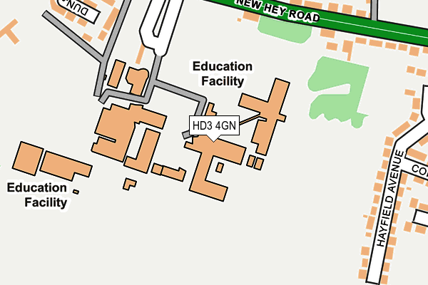 HD3 4GN map - OS OpenMap – Local (Ordnance Survey) HD3 4GN map - OS OpenMap – Local (Ordnance Survey)