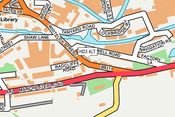 HD3 4LT map - OS OpenMap – Local (Ordnance Survey) HD3 4LT map - OS OpenMap – Local (Ordnance Survey)