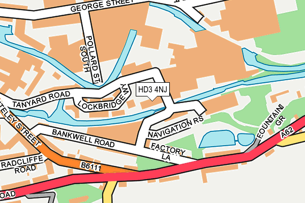 HD3 4NJ map - OS OpenMap – Local (Ordnance Survey) HD3 4NJ map - OS OpenMap – Local (Ordnance Survey)