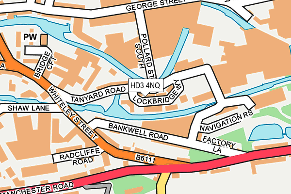 HD3 4NQ map - OS OpenMap – Local (Ordnance Survey) HD3 4NQ map - OS OpenMap – Local (Ordnance Survey)