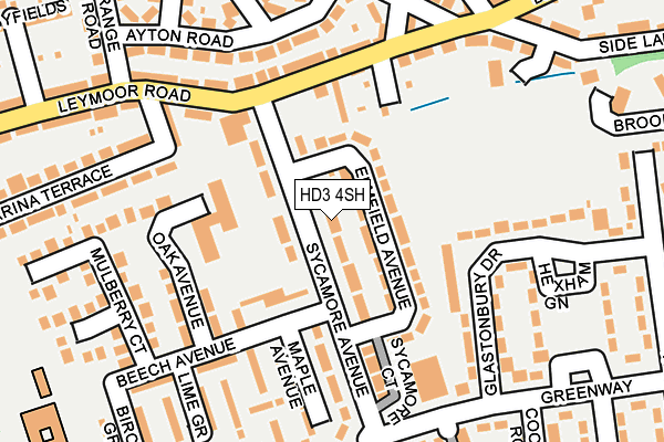 HD3 4SH map - OS OpenMap – Local (Ordnance Survey) HD3 4SH map - OS OpenMap – Local (Ordnance Survey)