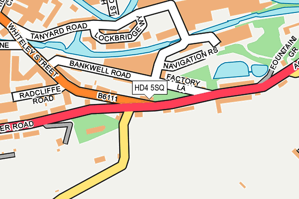 HD4 5SQ map - OS OpenMap – Local (Ordnance Survey) HD4 5SQ map - OS OpenMap – Local (Ordnance Survey)