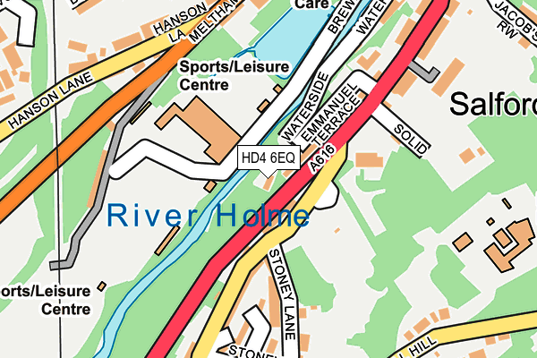 HD4 6EQ map - OS OpenMap – Local (Ordnance Survey) HD4 6EQ map - OS OpenMap – Local (Ordnance Survey)
