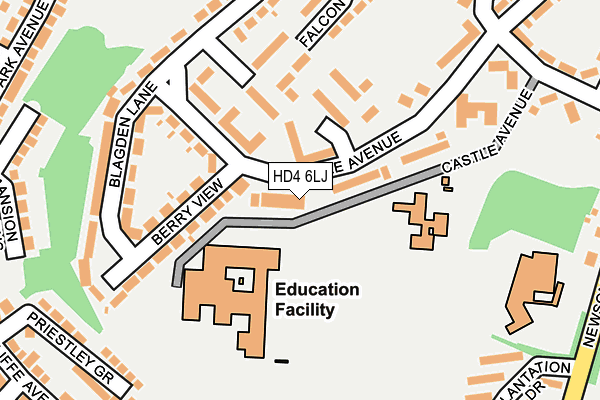 HD4 6LJ map - OS OpenMap – Local (Ordnance Survey) HD4 6LJ map - OS OpenMap – Local (Ordnance Survey)