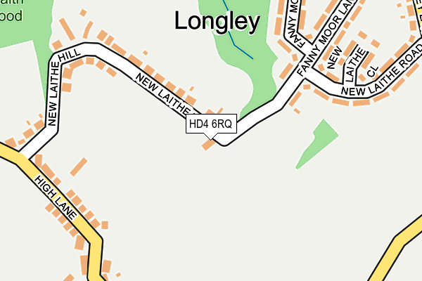 HD4 6RQ map - OS OpenMap – Local (Ordnance Survey) HD4 6RQ map - OS OpenMap – Local (Ordnance Survey)