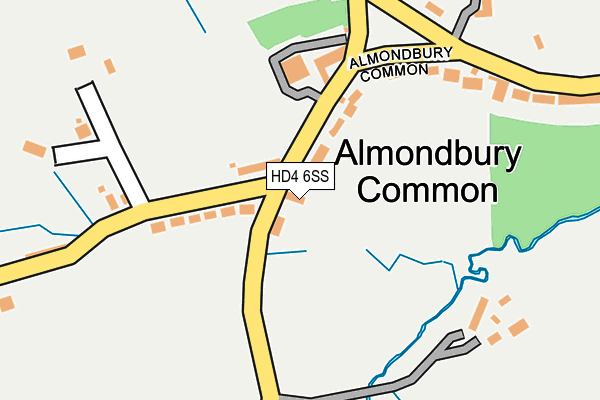 HD4 6SS map - OS OpenMap – Local (Ordnance Survey) HD4 6SS map - OS OpenMap – Local (Ordnance Survey)