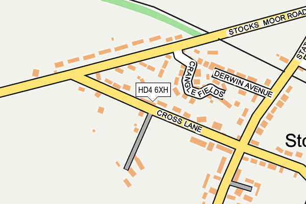 HD4 6XH map - OS OpenMap – Local (Ordnance Survey) HD4 6XH map - OS OpenMap – Local (Ordnance Survey)