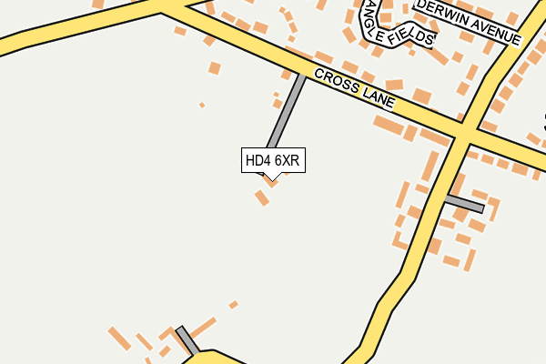 HD4 6XR map - OS OpenMap – Local (Ordnance Survey) HD4 6XR map - OS OpenMap – Local (Ordnance Survey)