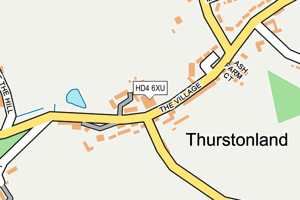 HD4 6XU map - OS OpenMap – Local (Ordnance Survey) HD4 6XU map - OS OpenMap – Local (Ordnance Survey)