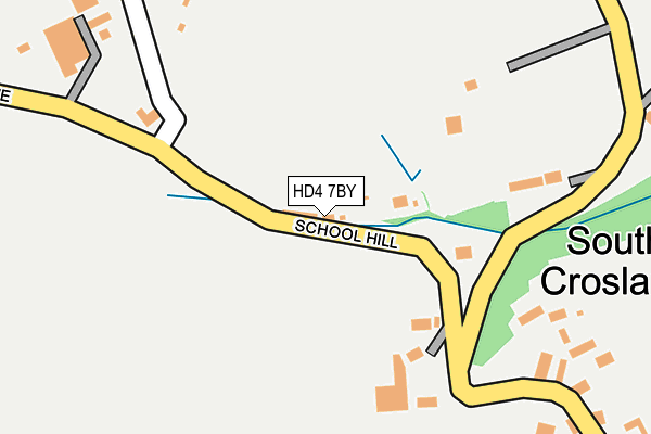 HD4 7BY map - OS OpenMap – Local (Ordnance Survey) HD4 7BY map - OS OpenMap – Local (Ordnance Survey)
