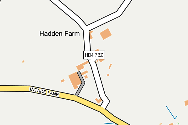 HD4 7BZ map - OS OpenMap – Local (Ordnance Survey) HD4 7BZ map - OS OpenMap – Local (Ordnance Survey)