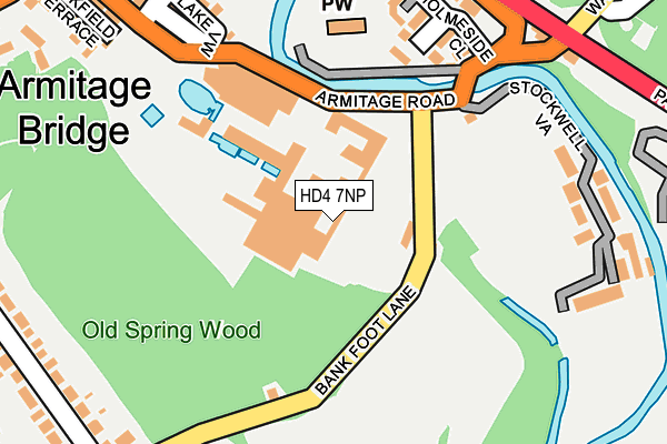 HD4 7NP map - OS OpenMap – Local (Ordnance Survey) HD4 7NP map - OS OpenMap – Local (Ordnance Survey)