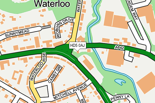 HD5 0AJ map - OS OpenMap – Local (Ordnance Survey) HD5 0AJ map - OS OpenMap – Local (Ordnance Survey)
