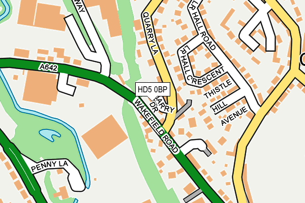 HD5 0BP map - OS OpenMap – Local (Ordnance Survey) HD5 0BP map - OS OpenMap – Local (Ordnance Survey)