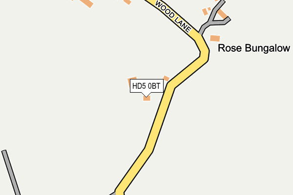 HD5 0BT map - OS OpenMap – Local (Ordnance Survey) HD5 0BT map - OS OpenMap – Local (Ordnance Survey)