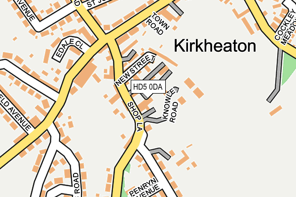 HD5 0DA map - OS OpenMap – Local (Ordnance Survey) HD5 0DA map - OS OpenMap – Local (Ordnance Survey)