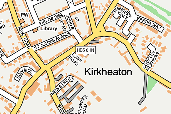HD5 0HN map - OS OpenMap – Local (Ordnance Survey)