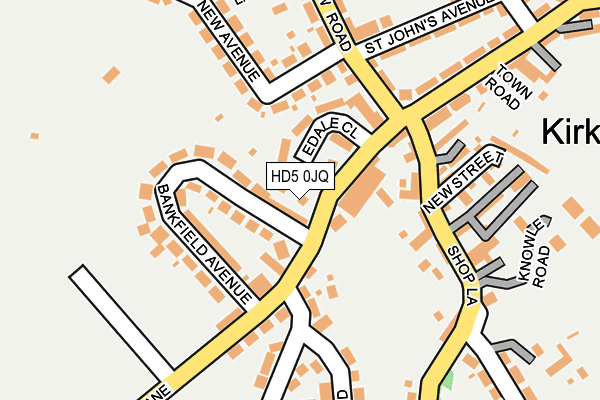 HD5 0JQ map - OS OpenMap – Local (Ordnance Survey) HD5 0JQ map - OS OpenMap – Local (Ordnance Survey)
