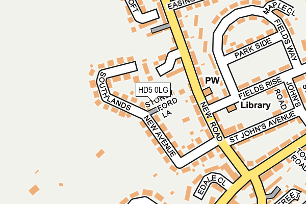 HD5 0LG map - OS OpenMap – Local (Ordnance Survey) HD5 0LG map - OS OpenMap – Local (Ordnance Survey)
