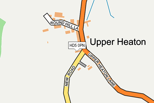 HD5 0PN map - OS OpenMap – Local (Ordnance Survey) HD5 0PN map - OS OpenMap – Local (Ordnance Survey)