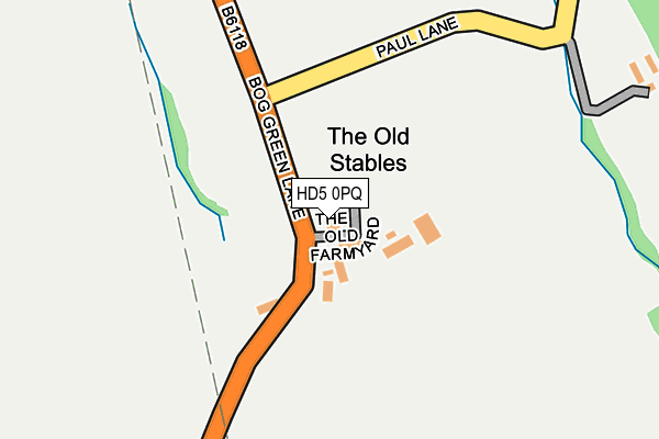 HD5 0PQ map - OS OpenMap – Local (Ordnance Survey) HD5 0PQ map - OS OpenMap – Local (Ordnance Survey)