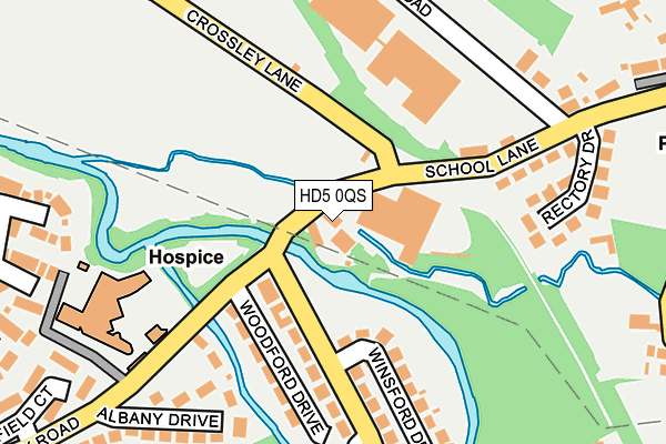 HD5 0QS map - OS OpenMap – Local (Ordnance Survey) HD5 0QS map - OS OpenMap – Local (Ordnance Survey)