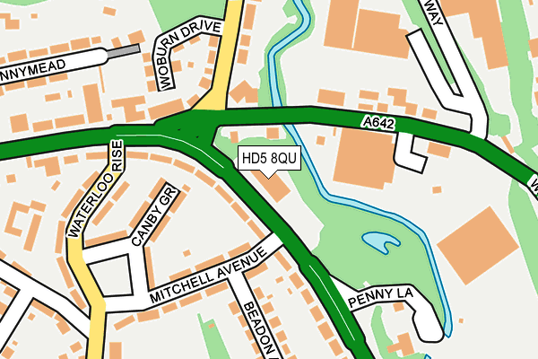HD5 8QU map - OS OpenMap – Local (Ordnance Survey) HD5 8QU map - OS OpenMap – Local (Ordnance Survey)