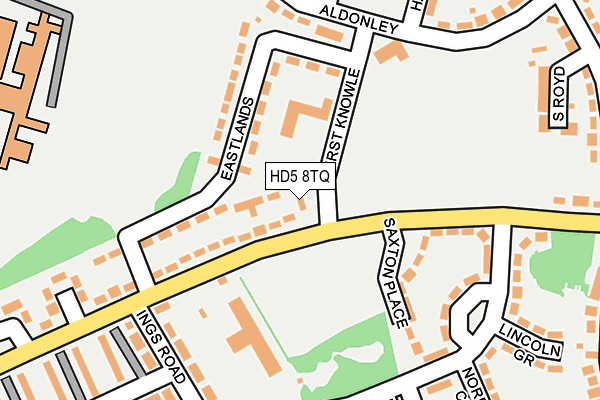 HD5 8TQ map - OS OpenMap – Local (Ordnance Survey) HD5 8TQ map - OS OpenMap – Local (Ordnance Survey)