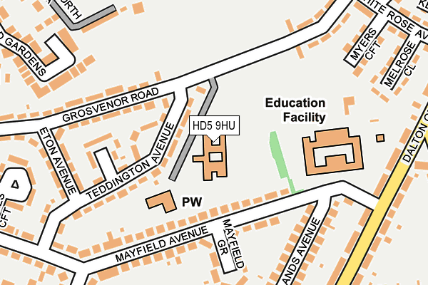 HD5 9HU map - OS OpenMap – Local (Ordnance Survey) HD5 9HU map - OS OpenMap – Local (Ordnance Survey)