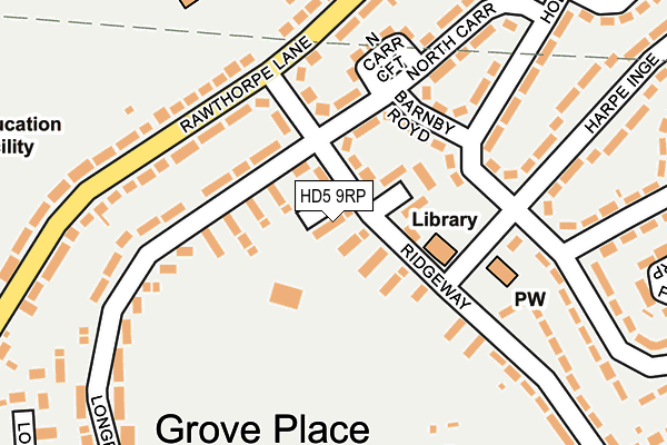 HD5 9RP map - OS OpenMap – Local (Ordnance Survey)