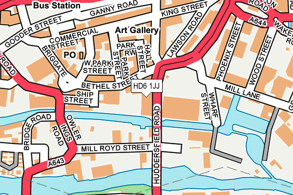HD6 1JJ map - OS OpenMap – Local (Ordnance Survey) HD6 1JJ map - OS OpenMap – Local (Ordnance Survey)