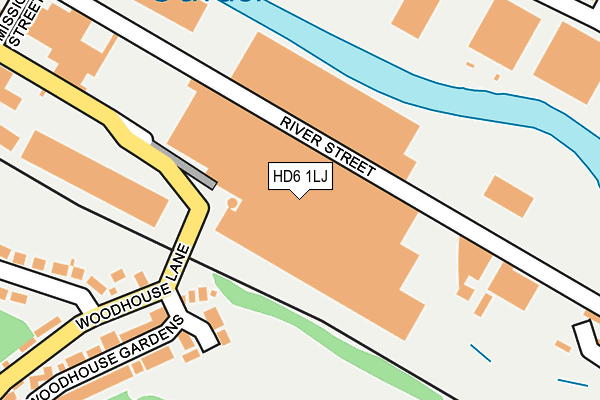 HD6 1LJ map - OS OpenMap – Local (Ordnance Survey) HD6 1LJ map - OS OpenMap – Local (Ordnance Survey)