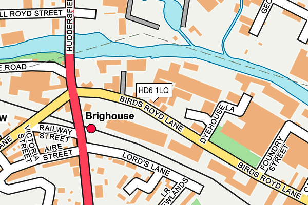 HD6 1LQ map - OS OpenMap – Local (Ordnance Survey) HD6 1LQ map - OS OpenMap – Local (Ordnance Survey)