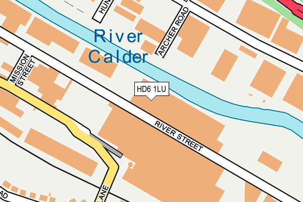 HD6 1LU map - OS OpenMap – Local (Ordnance Survey) HD6 1LU map - OS OpenMap – Local (Ordnance Survey)