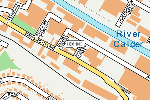 HD6 1NQ map - OS OpenMap – Local (Ordnance Survey) HD6 1NQ map - OS OpenMap – Local (Ordnance Survey)