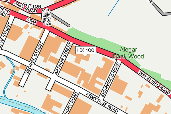HD6 1QQ map - OS OpenMap – Local (Ordnance Survey) HD6 1QQ map - OS OpenMap – Local (Ordnance Survey)
