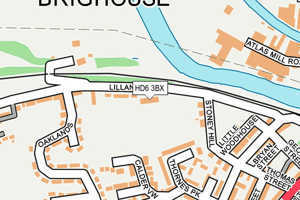 HD6 3BX map - OS OpenMap – Local (Ordnance Survey) HD6 3BX map - OS OpenMap – Local (Ordnance Survey)