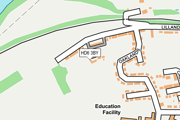 HD6 3BY map - OS OpenMap – Local (Ordnance Survey) HD6 3BY map - OS OpenMap – Local (Ordnance Survey)