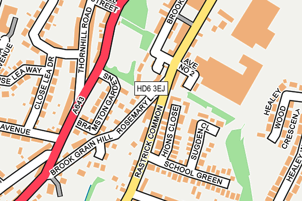 HD6 3EJ map - OS OpenMap – Local (Ordnance Survey) HD6 3EJ map - OS OpenMap – Local (Ordnance Survey)
