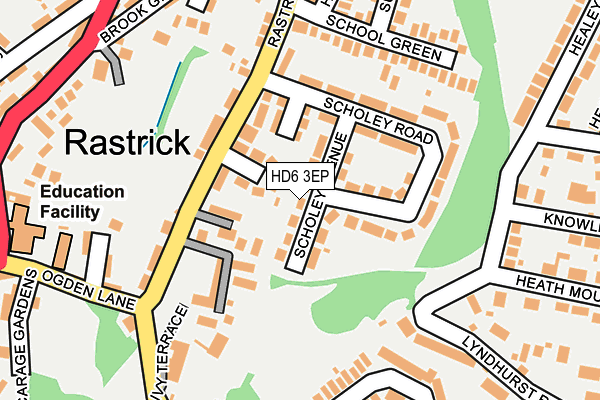 HD6 3EP map - OS OpenMap – Local (Ordnance Survey) HD6 3EP map - OS OpenMap – Local (Ordnance Survey)