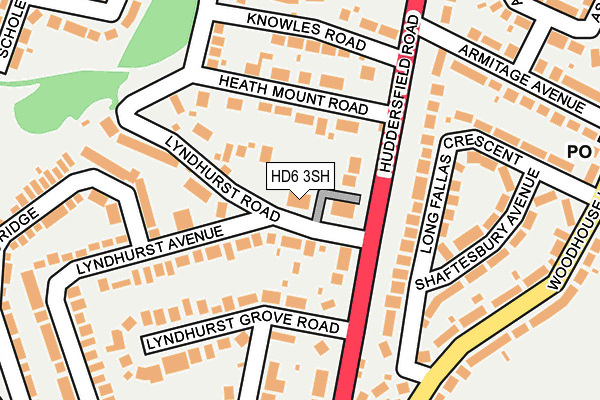 HD6 3SH map - OS OpenMap – Local (Ordnance Survey) HD6 3SH map - OS OpenMap – Local (Ordnance Survey)