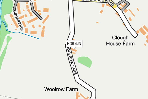 HD6 4JN map - OS OpenMap – Local (Ordnance Survey) HD6 4JN map - OS OpenMap – Local (Ordnance Survey)