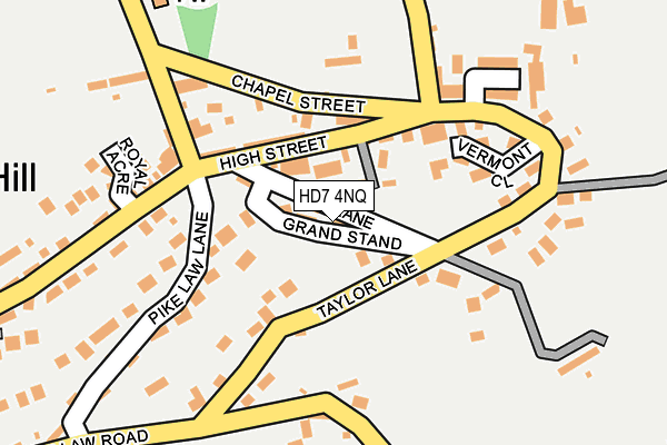 HD7 4NQ map - OS OpenMap – Local (Ordnance Survey) HD7 4NQ map - OS OpenMap – Local (Ordnance Survey)