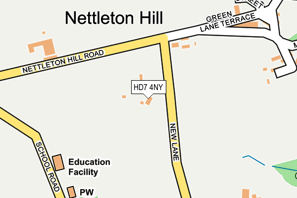 HD7 4NY map - OS OpenMap – Local (Ordnance Survey) HD7 4NY map - OS OpenMap – Local (Ordnance Survey)
