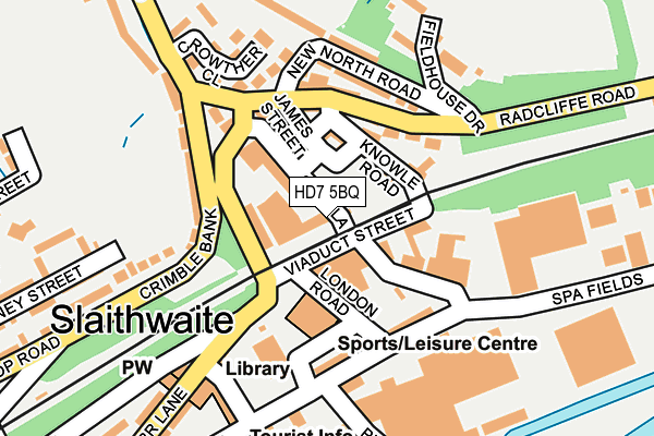 HD7 5BQ map - OS OpenMap – Local (Ordnance Survey) HD7 5BQ map - OS OpenMap – Local (Ordnance Survey)