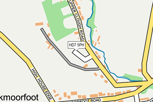 HD7 5PH map - OS OpenMap – Local (Ordnance Survey) HD7 5PH map - OS OpenMap – Local (Ordnance Survey)