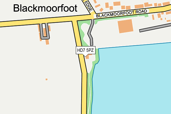 HD7 5PZ map - OS OpenMap – Local (Ordnance Survey) HD7 5PZ map - OS OpenMap – Local (Ordnance Survey)